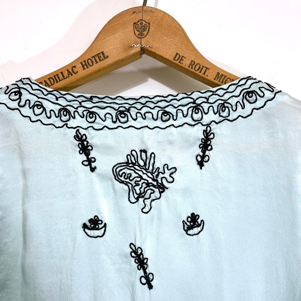 Nanette Lepore Light Blue Blouse - Picture 7 of 8